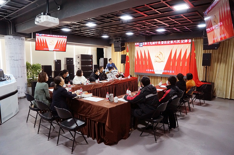 ZOBO草莓污视频下载党支部丨开展“学习贯彻党的十九届六中全会精神”主题党日活动