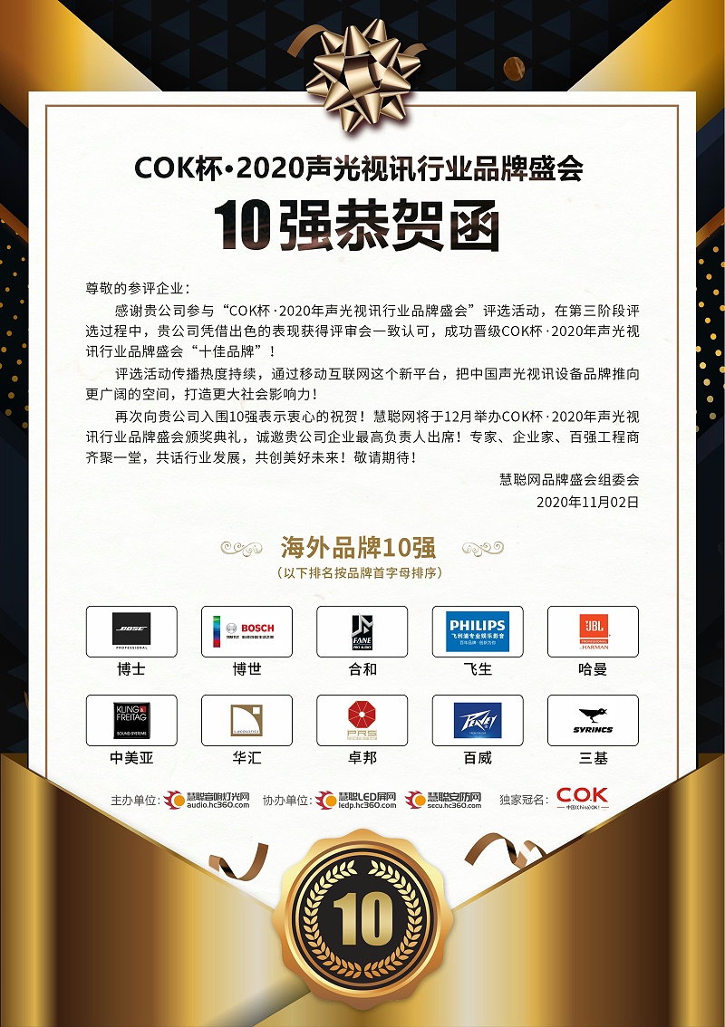 喜讯|ZOBO草莓污视频下载旗下品牌PRS荣获十佳海外品牌